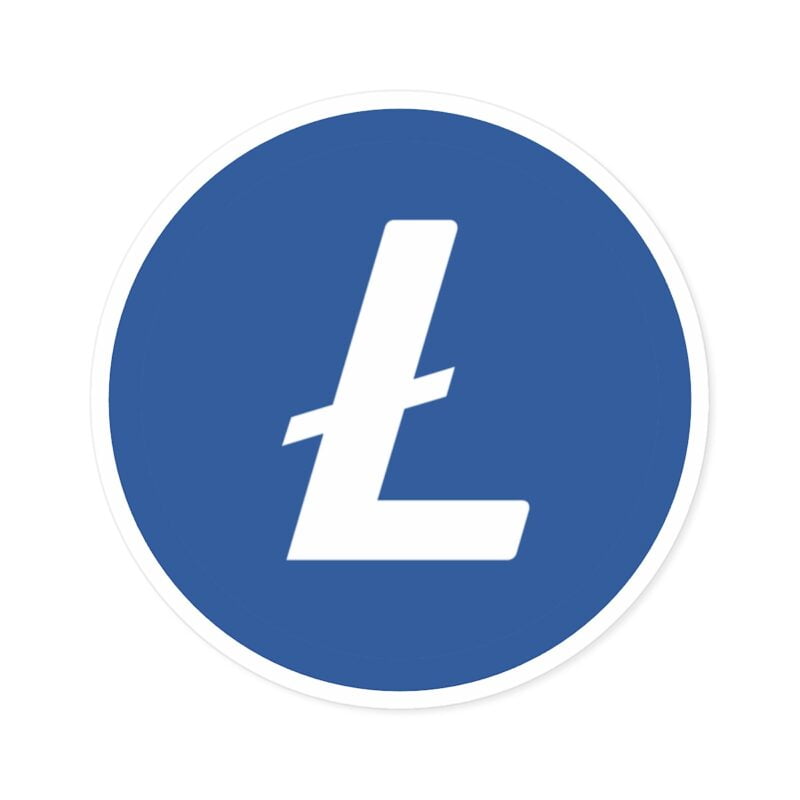 Enhance Your Style with Litecoin Round Stickers for Indoor and Outdoor Use