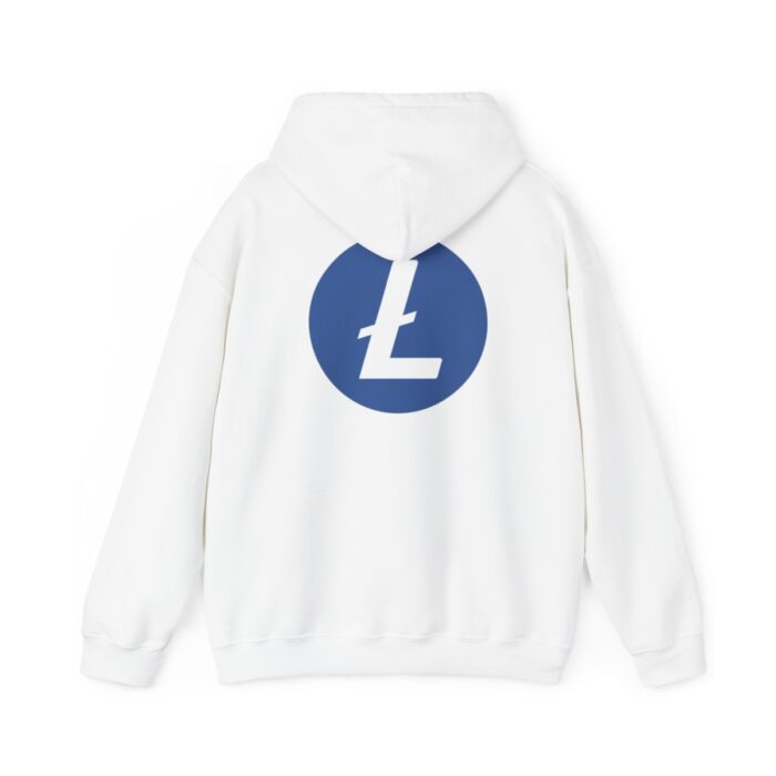 Litecoin Hooded Sweatshirt Unisex Heavy Blend™ - Image 2