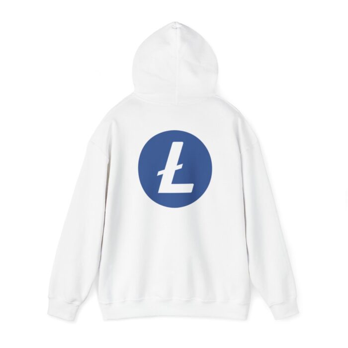 Litecoin Hooded Sweatshirt Unisex Heavy Blend™ - Image 3