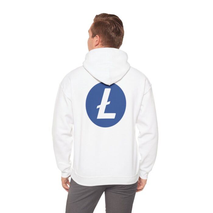 Litecoin Hooded Sweatshirt Unisex Heavy Blend™ - Image 10