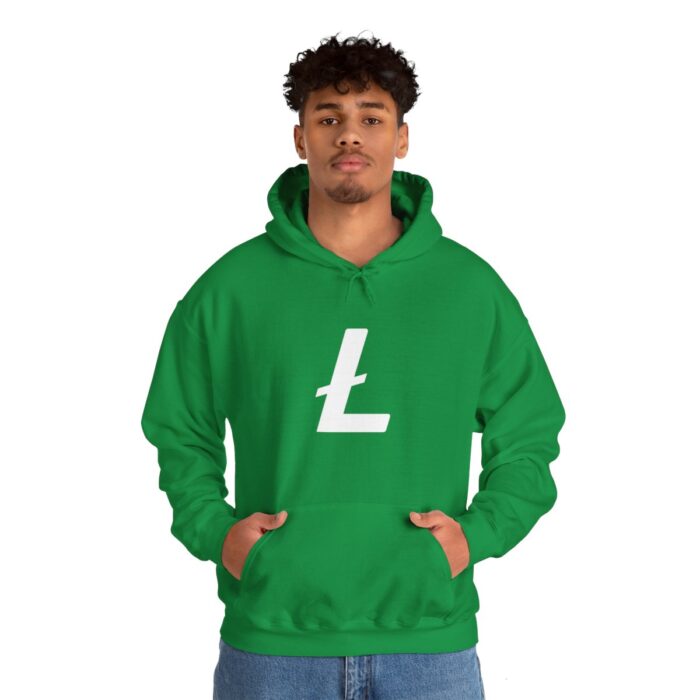 Litecoin Hooded Sweatshirt Unisex Heavy Blend™ - Image 72