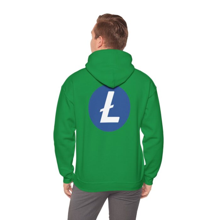 Litecoin Hooded Sweatshirt Unisex Heavy Blend™ - Image 75