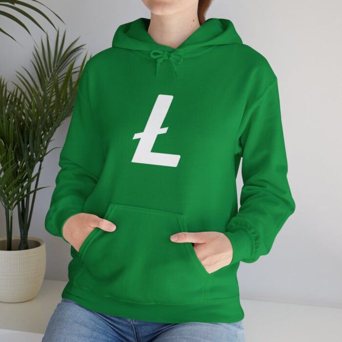 Litecoin Hooded Sweatshirt Unisex Heavy Blend™ - Image 78